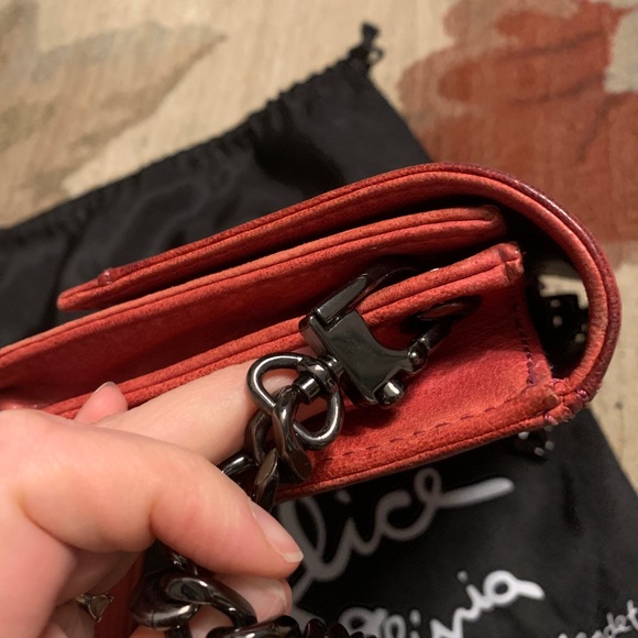 Alice&Olivia Pink Leather Clutch - Picture 4 of 14